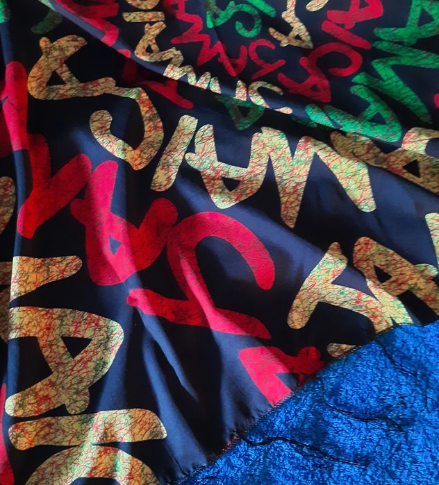 Duża chusta/ pareo/ narzuta w kolorach reggae