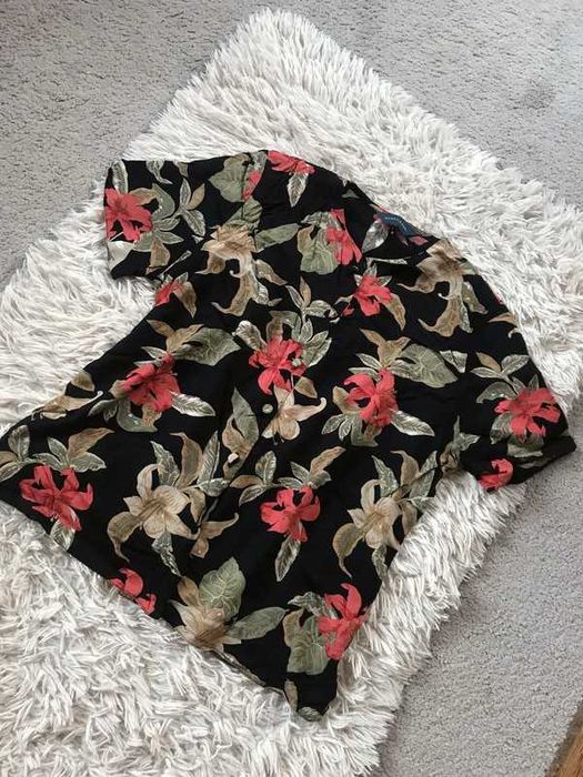 Koszula w kwiaty hawajskie vintage