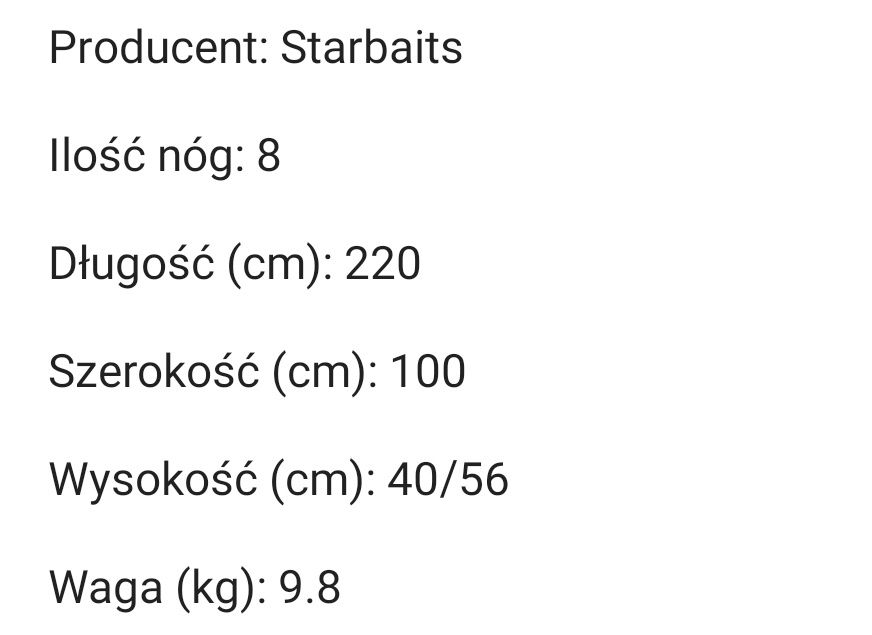 Łóżko karpiowe STARBAITS duże