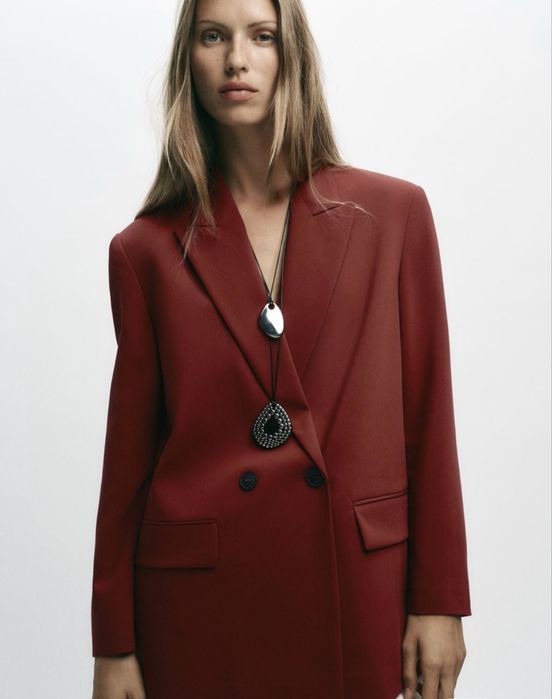 Пиджак  бордо Zara xs s новый