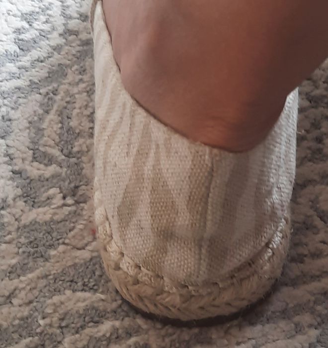 Damskie espadryle Zara 38 nowe Boho ecru słoma