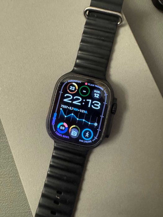 Apple Watch Ultra 2 49 mm LTE Cellular Titanium + 8 pasków + Gratisy o wartości 1890 zł. Stan idealny. Cena okazyjna.