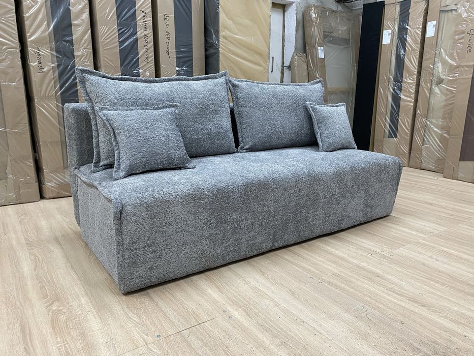 Szara kanapa z funkcją spania tkaniny do wyboru  dostawa cały kraj