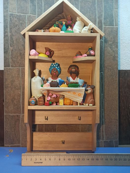 Ключница с часами украинский сувенир