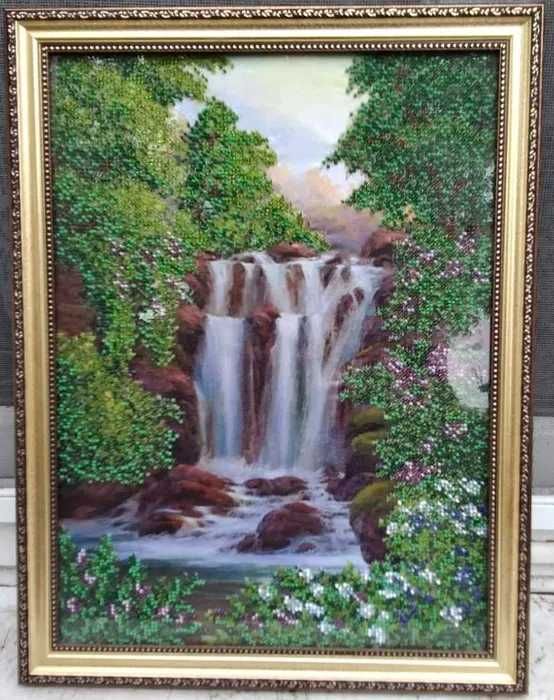 Obrazy wyszywany ręcznie koralikami