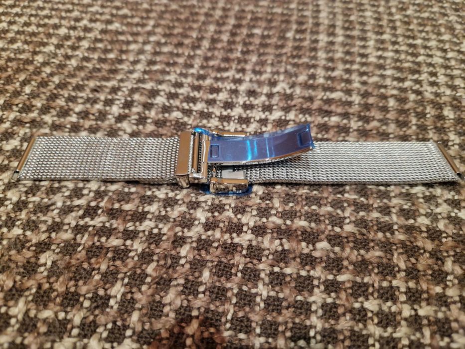 Bransoleta mesh połysk 22mm nowa