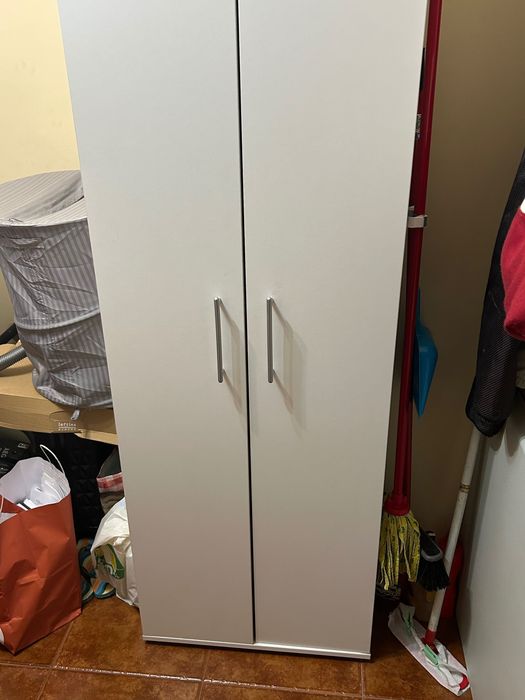 Armário branco para arrumações (roupa ou outros) 60 cm largura x 183 cm de altura