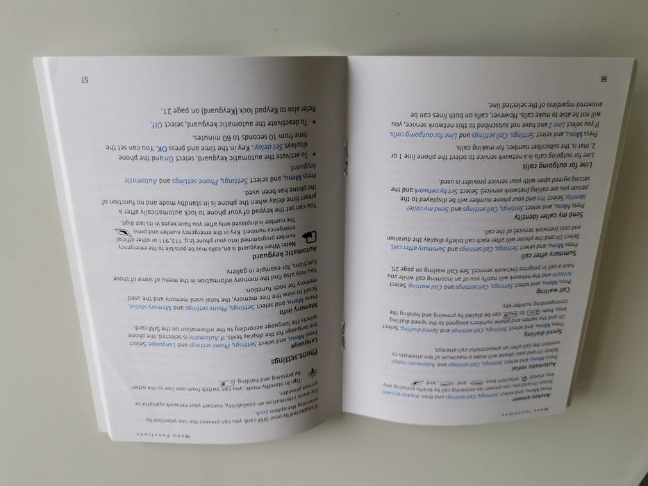 Livro instruções Nokia 7250.