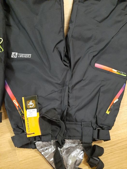 Дитячі термо штани напівкомбінезон 98, 104, 110 нові лижні зимові