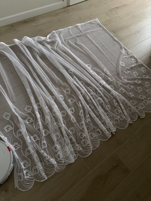 Тюль, висота 1,5 ширина 3,5м. Готова на тасьмі