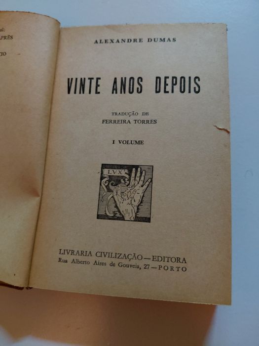Livro vinte anos depois