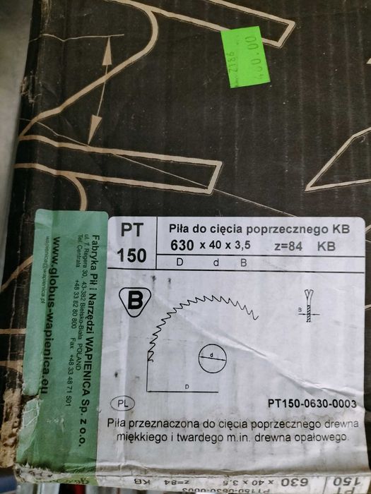 Tarcza do drewna Globus