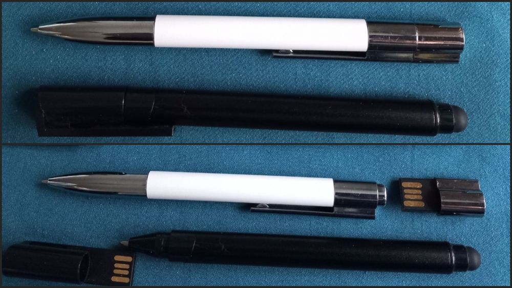 Ручка-флешка 64 ГБ для письма шариковая автоматическая