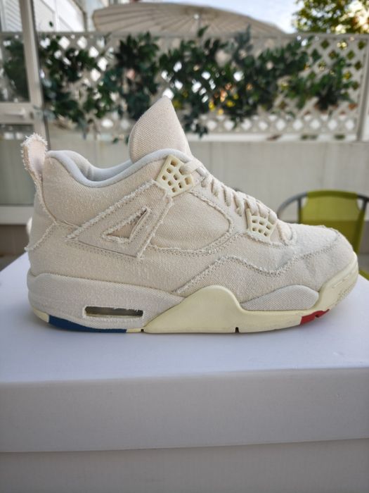 Air Jordan 4 Retro Blank Canvas Women’s EU 39 / US 8W – DQ4909-100 – Excellent Condition