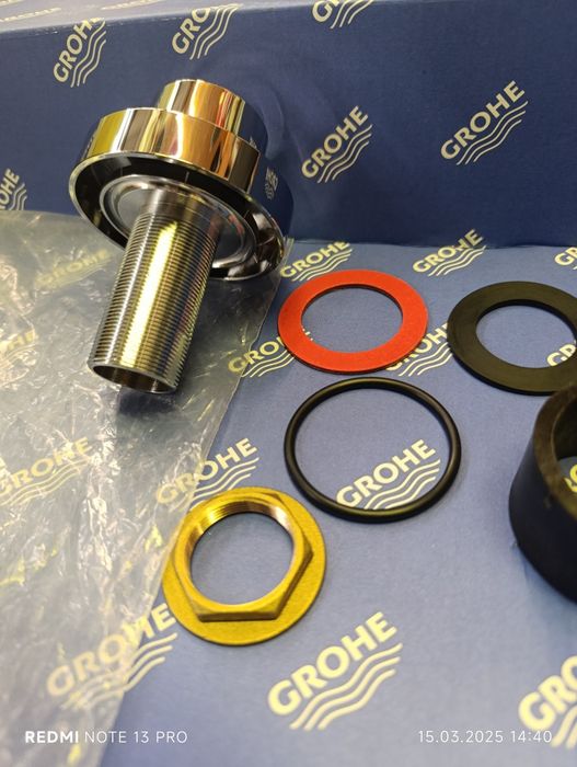 Grohe вивід для висувних душів 27151000 та витяжний шланг для ванни