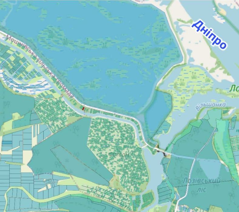 Земельна ділянка в с. Лозівок біля "Фотона"