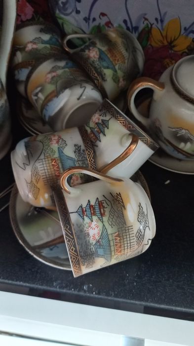 Serviço de café  chinesa antigo