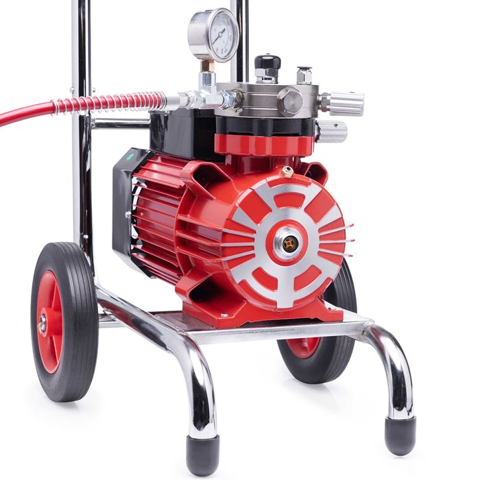 AGREGAT MALARSKI membranowy 3500W 230bar 18L/min INOX WĄŻ 8m 2 lata GW