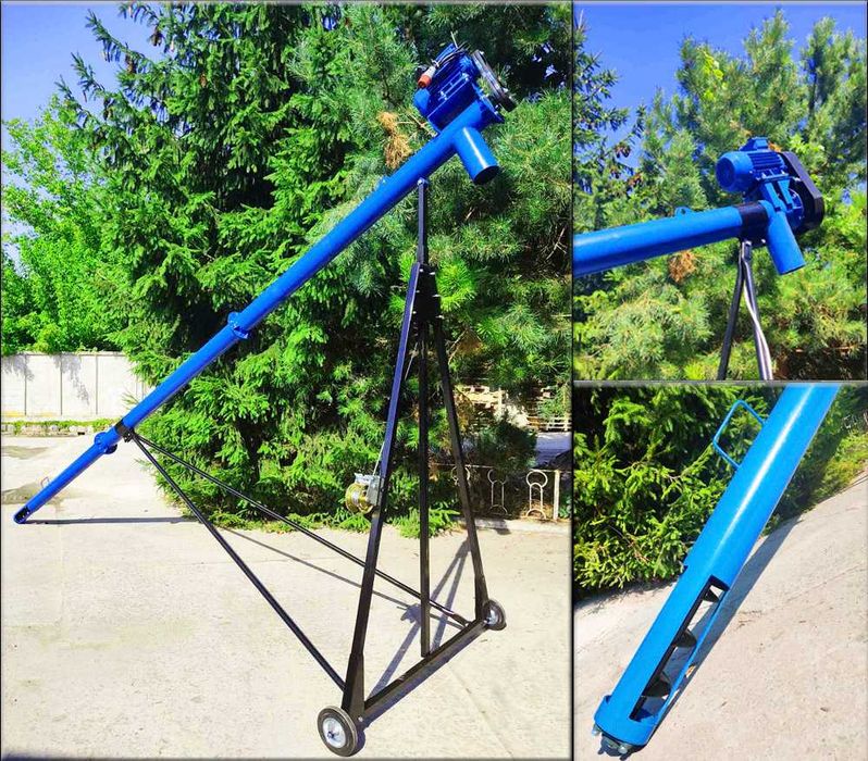 Шнековый погрузчик, винтовой конвейер, транспортер зерна, 108*4*б\дв