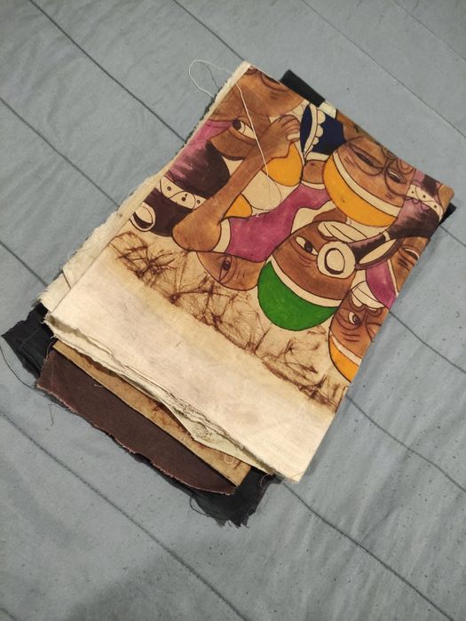 Arte Africana Pintura Sobre Tecido ( LOTE )
