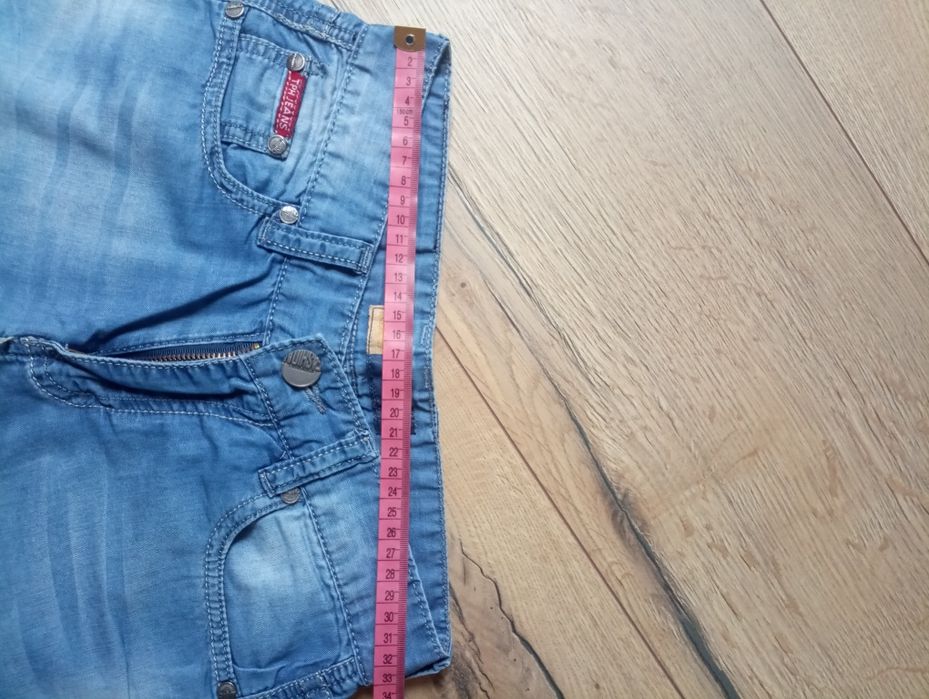 Spodenki chłopięce jeansowe 164