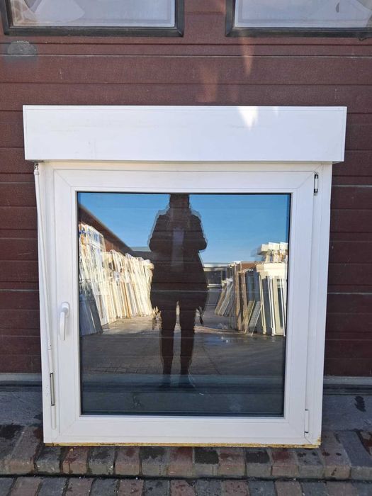 Okno jednoskrzydłowe 116x135 z roletą zewnętrzną okna pcv DOWÓZ KRAJ