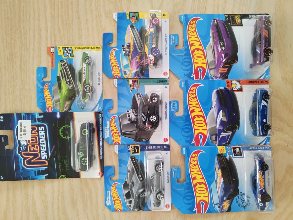 HotWheels zestaw Dodge Charger Challenger Dart