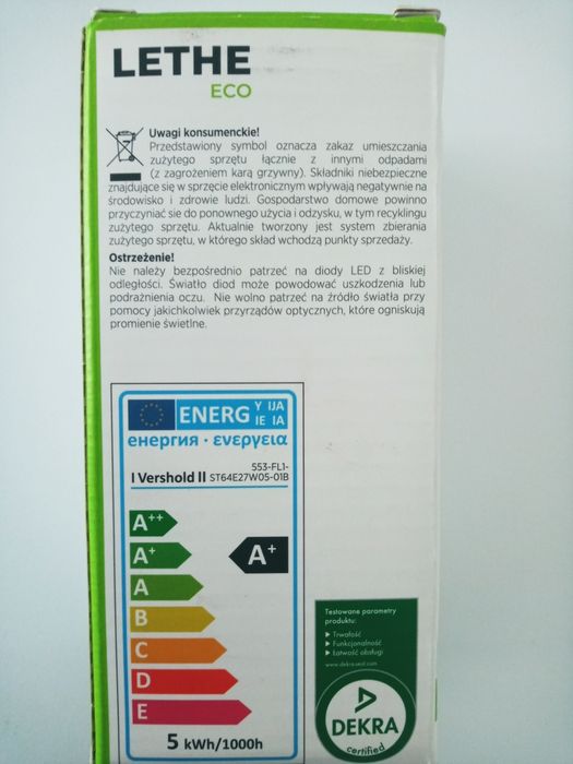 Nowa! Żarówka LED Lethe E27