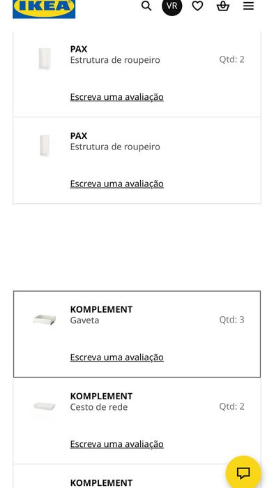 Roupeiros ikea NOVOS