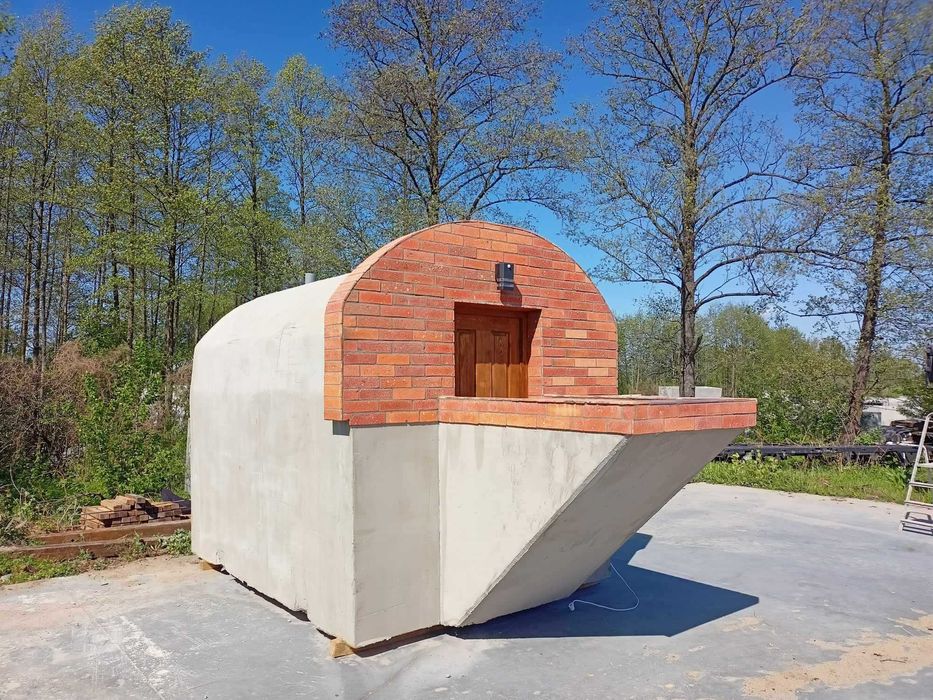 schron , piwniczka betonowa , ziemianka , piwnica , sauna ogrodowa