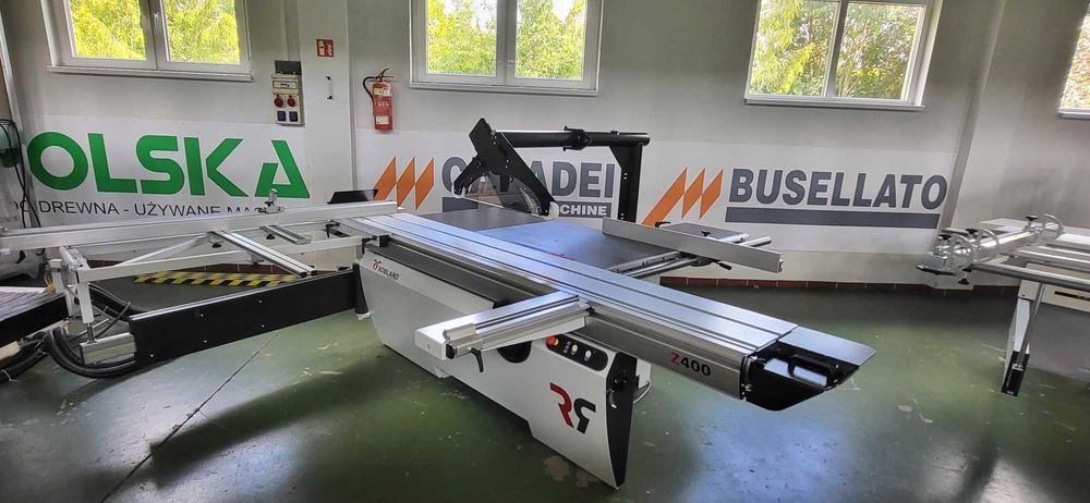 Piła, formatowa ROBLAND Z400M + START/STOP w uchwycie wózka