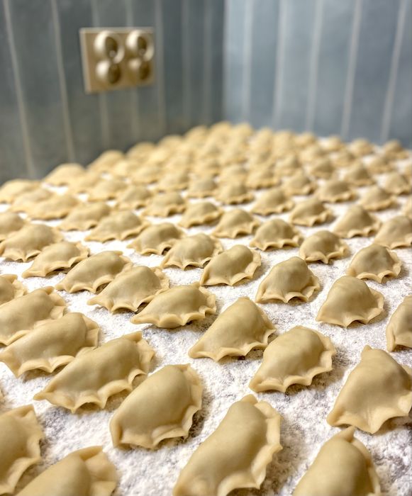 Domowe pierogi i uszka, ręcznie robione