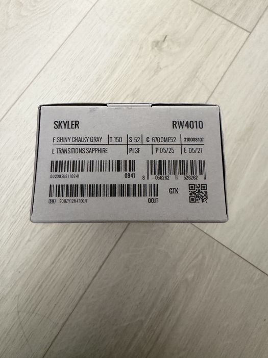Смарт-окуляри Хамелеон Ray-Ban Meta Skyler (Shiny Chalky Gray/Clear Sapphire Transitions) (RW4010 6700MF 52-20) (M)