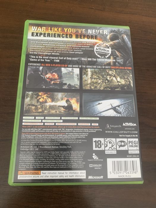 Call of duty world at war xbox 360