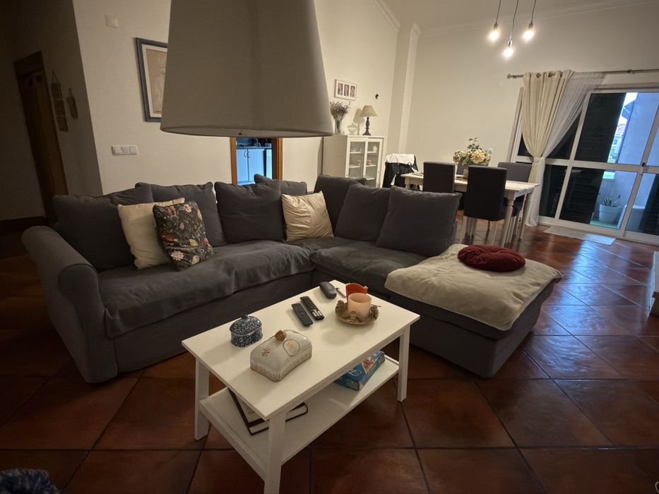 Sofa em canto e chaise long