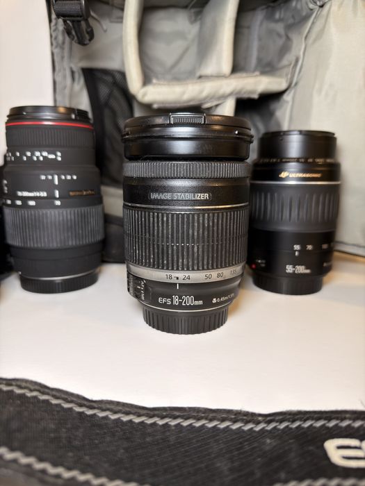 Conjunto de camera mais objetivas