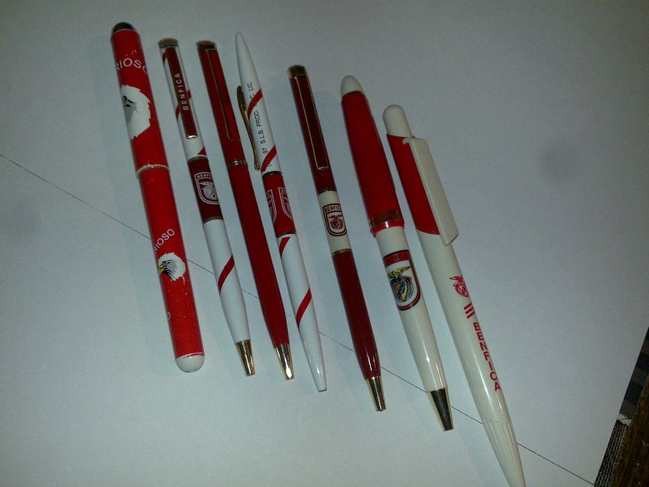 benfica (7 canetas) para colecionadores