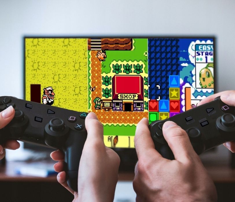 Gra Telewizyjna Mini Retro Konsola Hdmi Bezprzewodowa z 2 Pady Konsola
