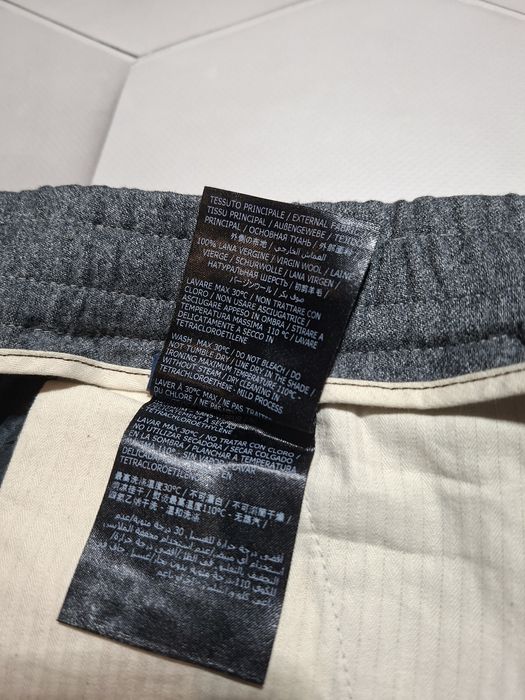 Boggi Milano City Trousers In Flannel Grey Loro Wool Men's/48/M-L