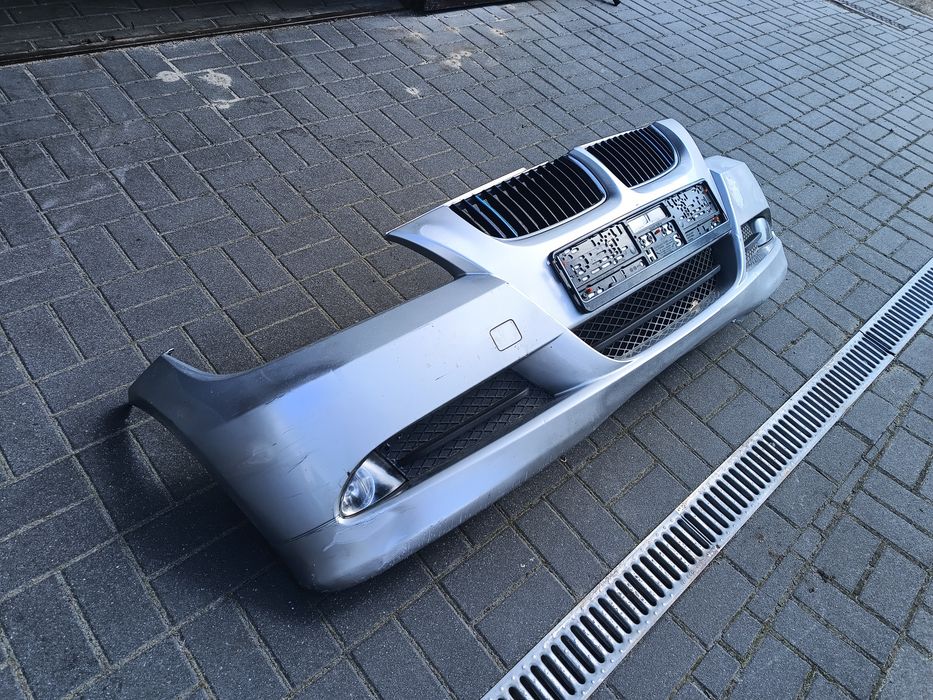 BMW E90 E91 przed lift zderzak przód kompletny grill halogeny