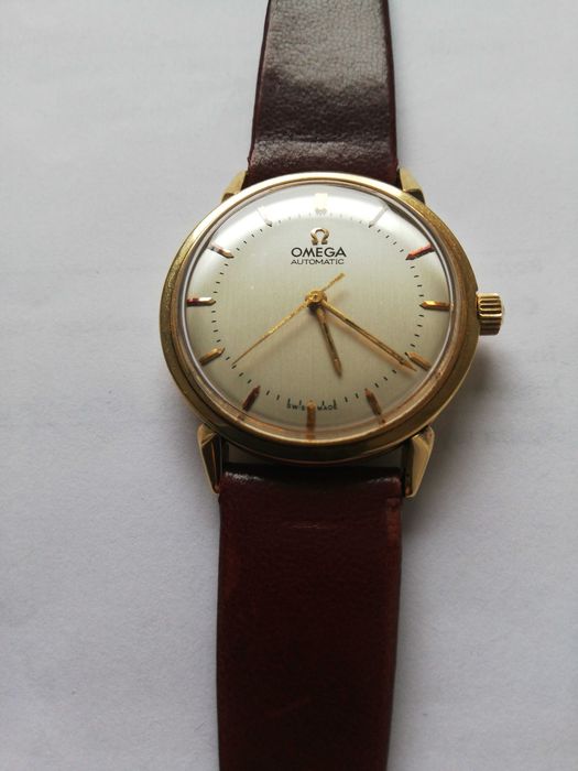 Omega Automatic złoty 14 K zegarek męski Automatic
