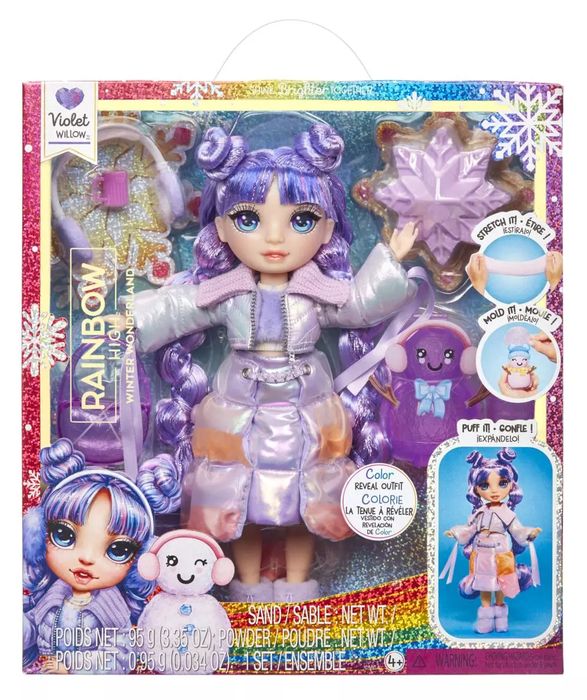 RAINBOW HIGH Zimowa lalka fashion - Violet (Purple). MGA