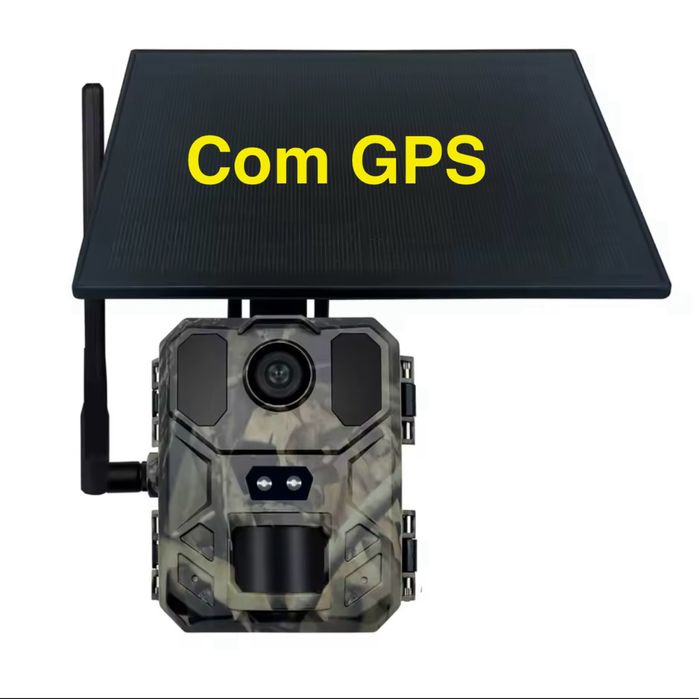 MINI CAMERA COM PAINEL SOLAR E GPS, ENVIO E CONTROLO POR APLICAÇÃO