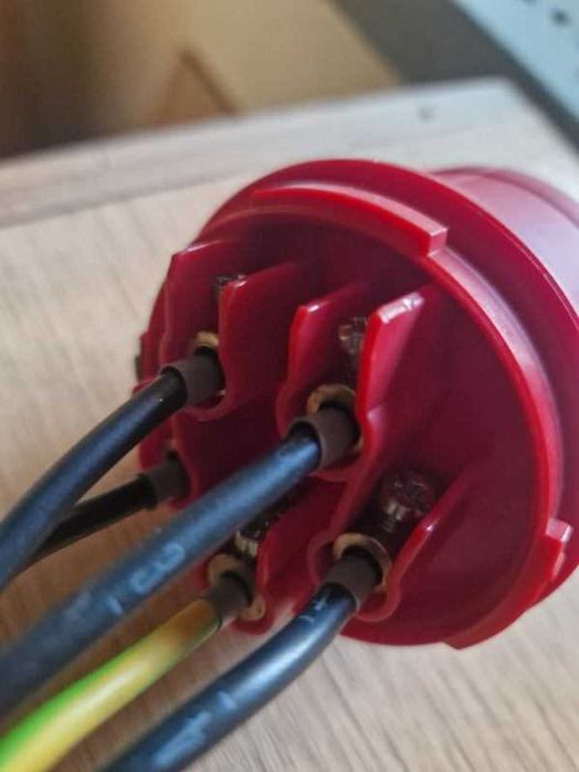 Przedłużacz siłowy 32A 5x4mm2
