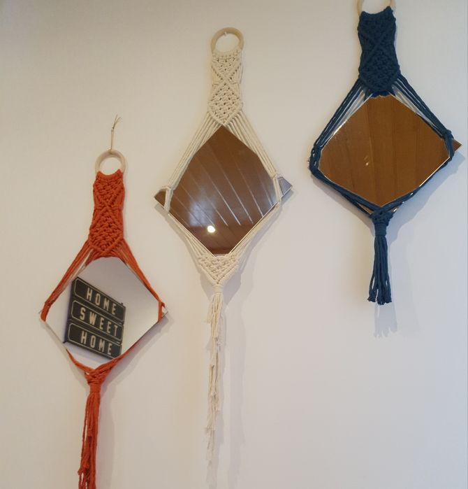 Decorative Macramé Mirror64409422277121123