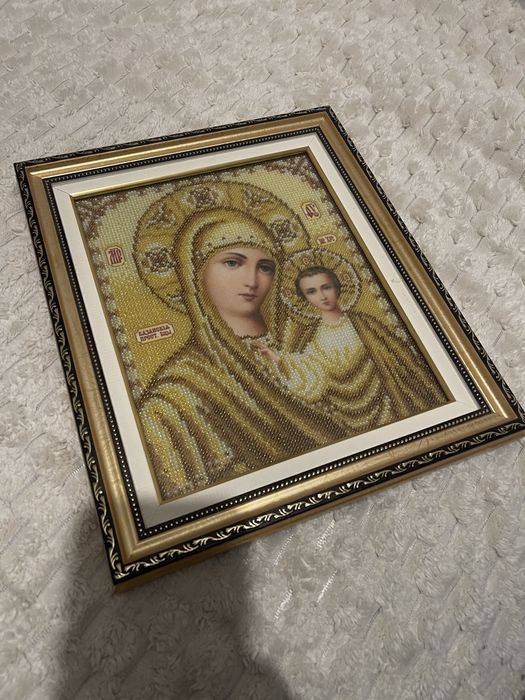 комплект із двох бісерних ікон