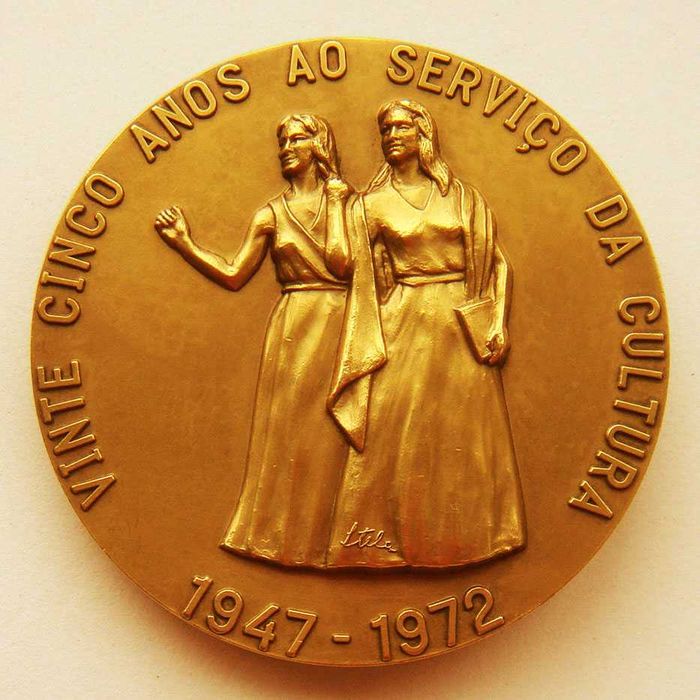 Medalha Bronze Biblioteca-Museu Dr Vidal Baptista