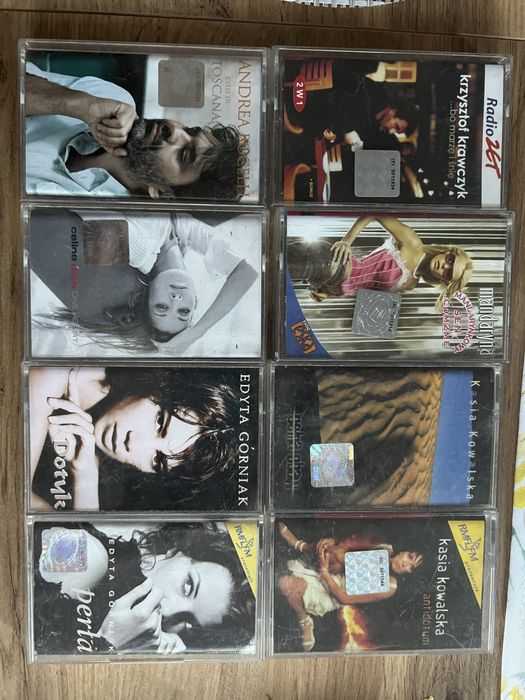Kasety magnetofonowe Górniak, Kowalska, Celin Dion, Krawczyk, Bocelli.
