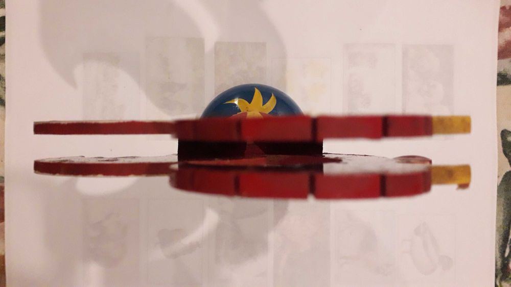 Galo de Barcelos em madeira - porta guardanapos