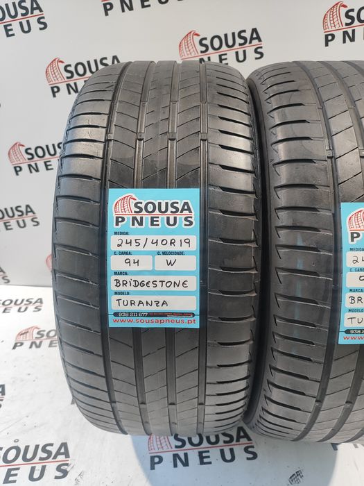 2 pneus semi novos 245-40R19 Bridgestone - Oferta dos Portes
